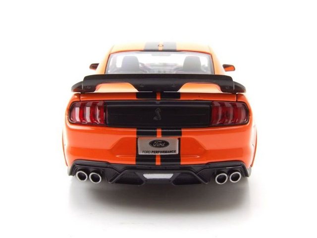 Maisto® Modellauto Ford Shelby Mustang GT500 2020 orange schwarz Modellauto 1:24 Maisto