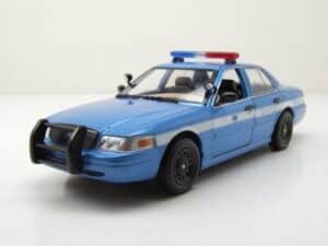 GREENLIGHT collectibles Modellauto Ford Crown Victoria Police Interceptor Seatlle Washington 2001 blau