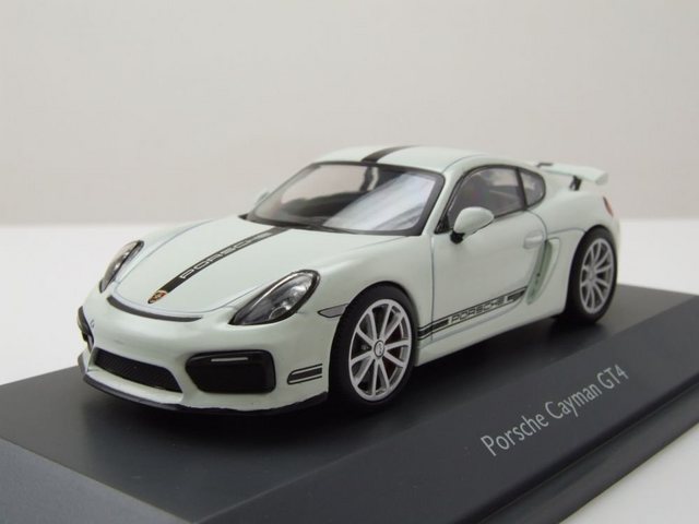 Schuco Modellauto Porsche Cayman GT4 981 weiß Modellauto 1:43 Schuco