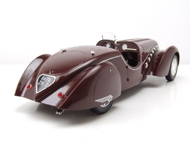 Norev Modellauto Peugeot 302 Darl'Mat Roadster 1937 dunkelrot Modellauto 1:18 Norev