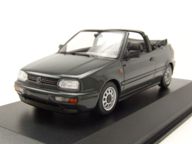 Maxichamps Modellauto VW Golf 3 Cabrio 1997 grau metallic Modellauto 1:43 Maxichamps