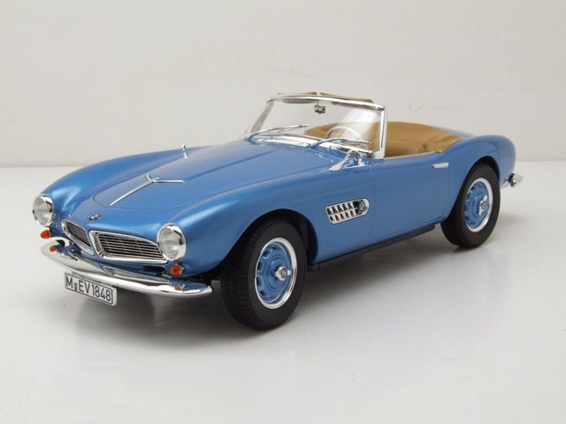 Norev Modellauto BMW 507 Cabrio 1956 blau Modellauto 1:18 Norev