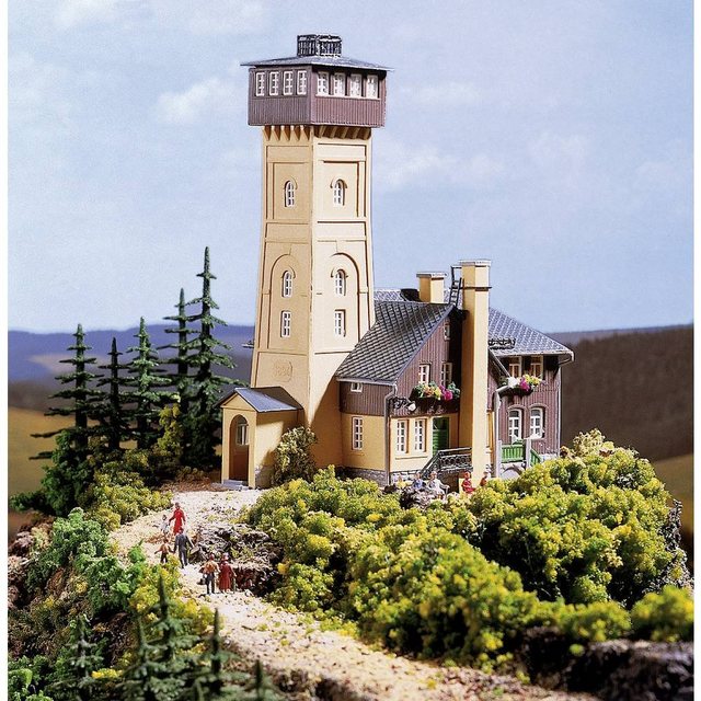 Auhagen Modelleisenbahn-Gebäude H0 Berggasthaus Pöhlberg